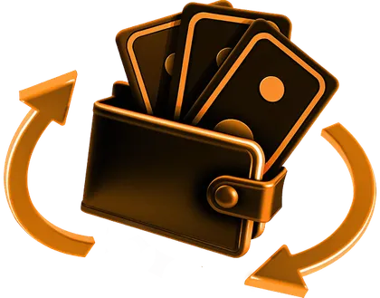 Wallet with cards for claiming a Wanted Win bonus in the cashier